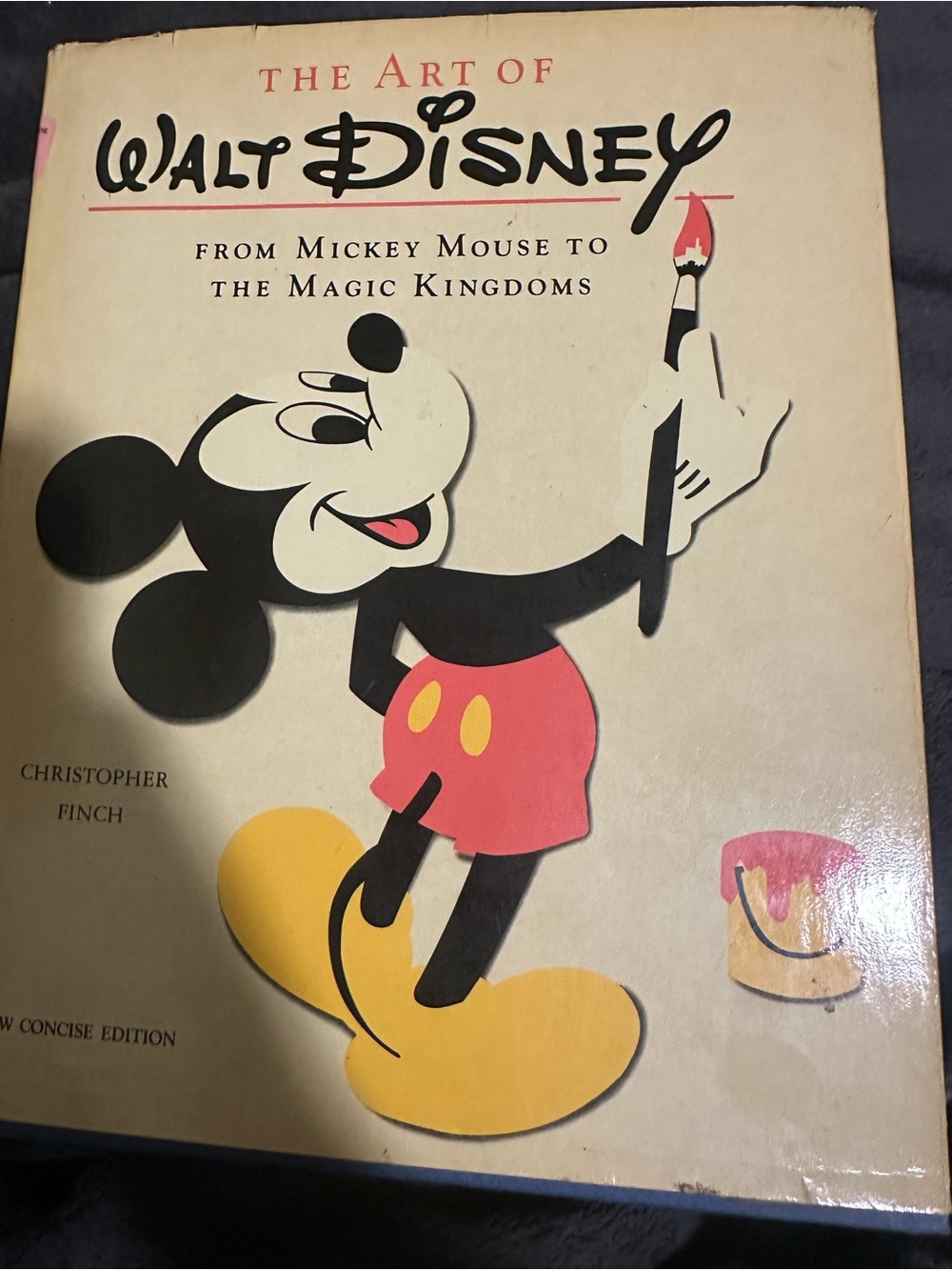 The Art of Walt Disney book - Cream, Black, Red, Yellow Christopher finch